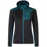 Polaire à Capuche Femme THERMAL GRID PRO HOODY MAGLIA 51 Noir-baltic Montura