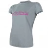 Tee-shirt Femme Laine Mérinos W'S PT MOUNTAINS Gris SENSOR